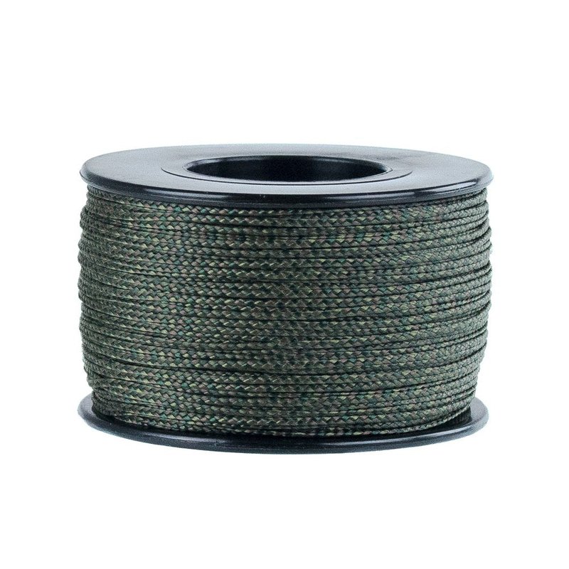 PARACORD PLANET | Lightweight Nylon Braided Utility Purpose Crafting Nano Cord | 300 FT Spools, 1/32” (0.75mm) Thickness, Woodland