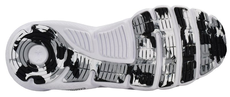 Under Armour Mens Charged Assert 9 Marble Running Shoe, White(101 Black, 8 US