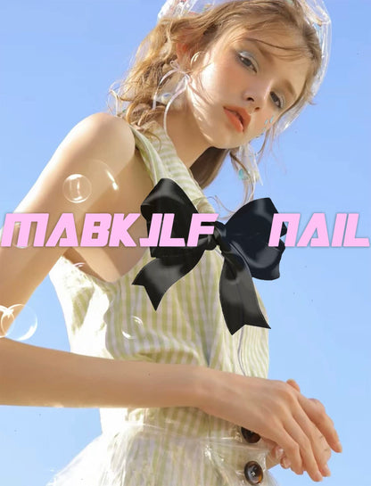 Halloween Press on Nails Medium Almond Fake Nails Nude Full Cover Green Spider Web Nightmare Christmas Nails Rhinestones False Nails with Designs Acrylic Artificial Nails for Women Girls 24Pcs