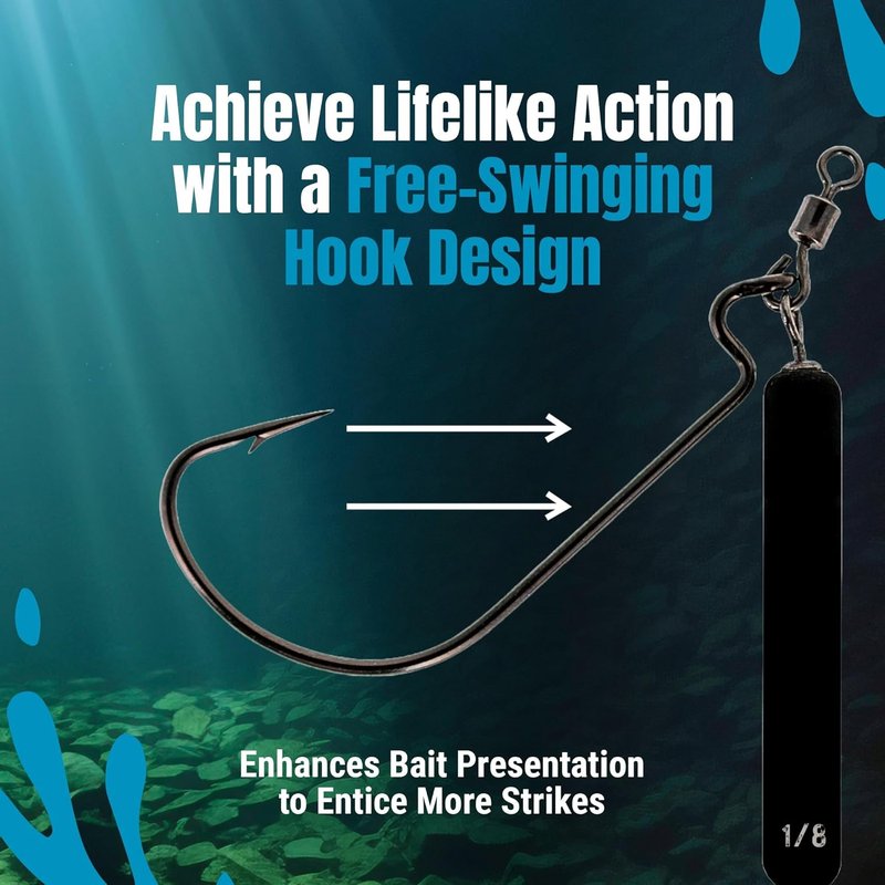 Tungsten Jika Rig for Bass Fishing - 97% Tungsten Fishing Jigs | 4 Pack