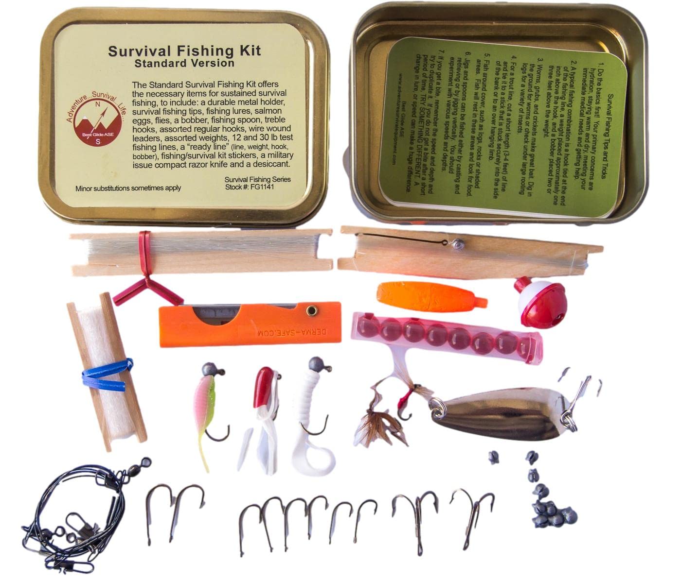 Best Glide ASE Survival Fishing Kit - Standard Version (PSK Holder not Incl)