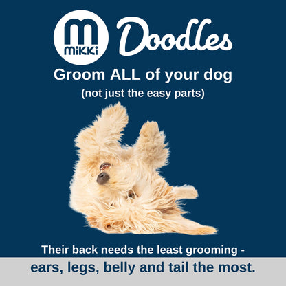 Mikki Doodles Dog Grooming De-Matting Tool, Heat Treated Micro Serrated Blades, Left & Right Hand Use, for Poodle Crossbreeds, One Size