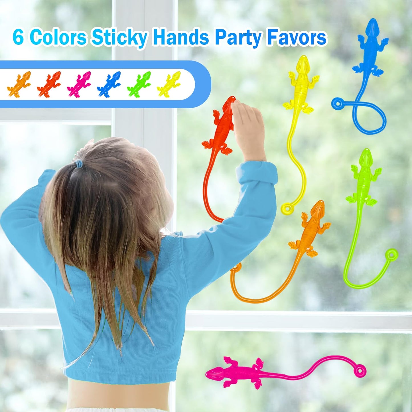 Valentines Sticky Hands Bulk 48PCS Valentines Day Gifts for Kids Classroom Prizes Valentines Party Favors for Kids Stretchy Heart Sticky Hand Toy Valentines Day Goodie Bag Stuffers Kid Party Supplies