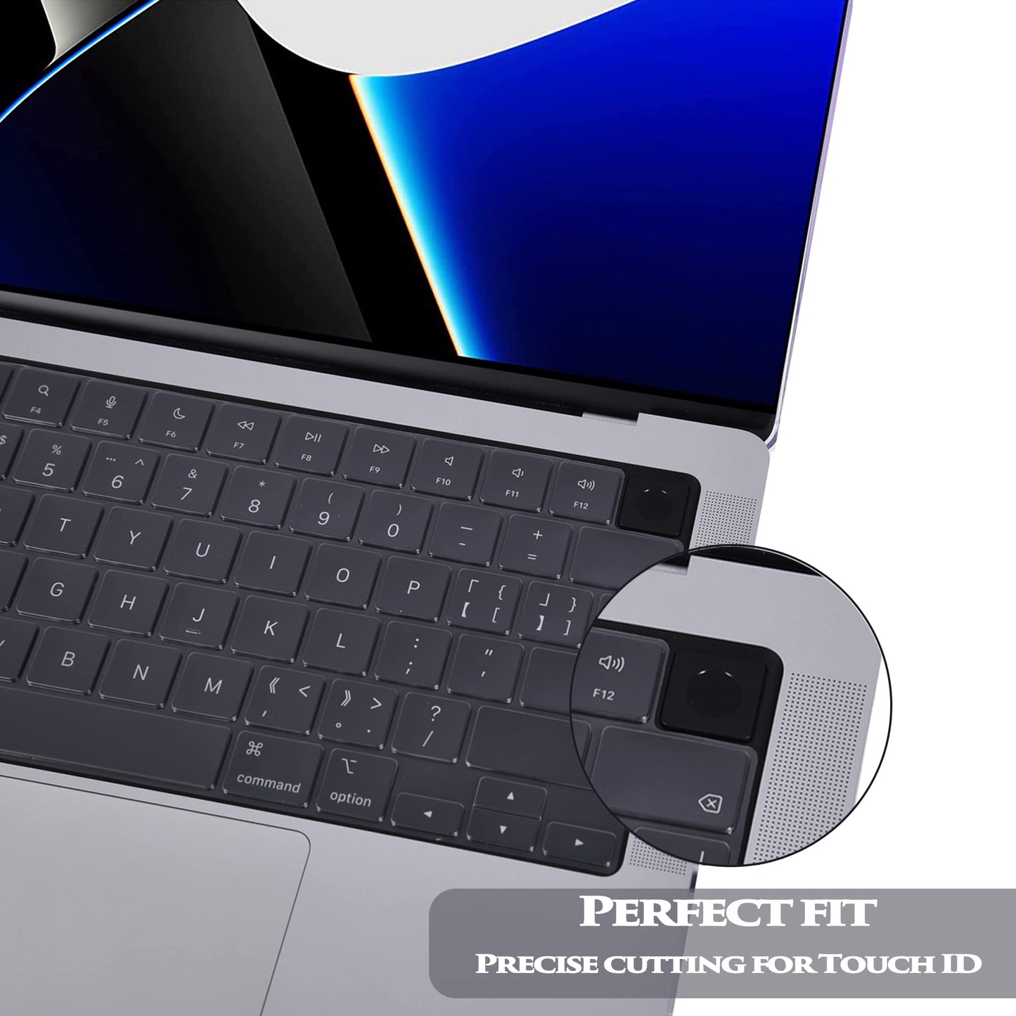 EooCoo Compatible with MacBook Air 13 inch Case M4 A3240 M3 A3113 M2 A2681, 2025 2024 2022 with Touch ID, Mac 13.6 Anti-scratch Plastic Hard Shell + Keyboard Cover + Polishing Cloth - Crystal Clear