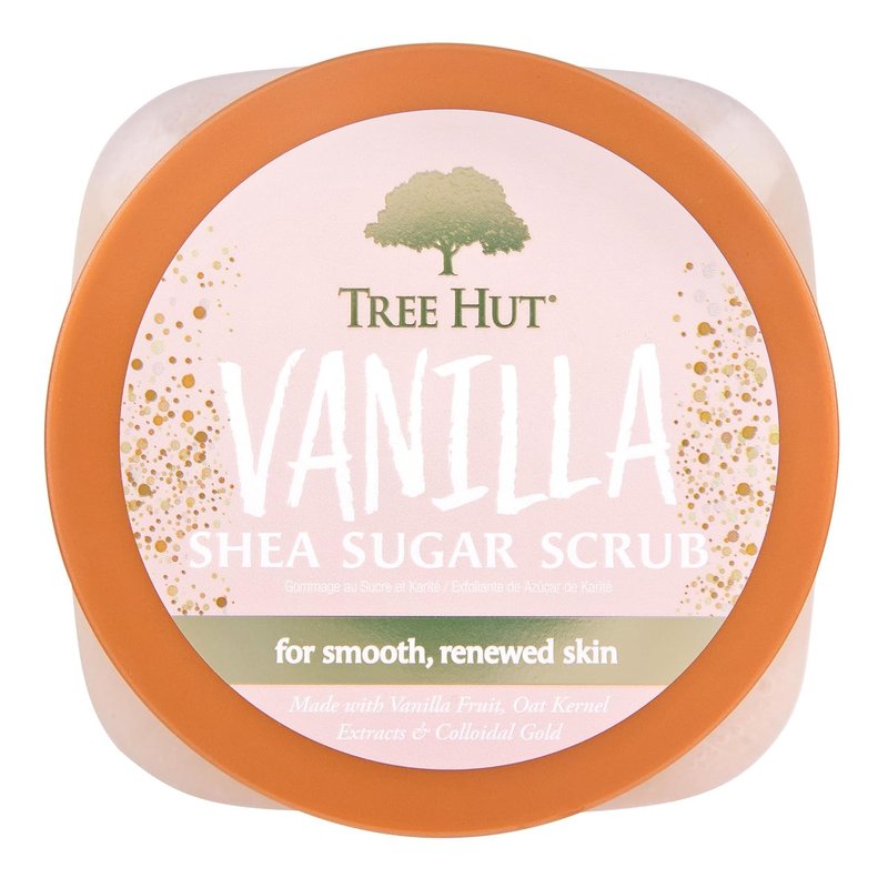 Tree Hut Vanilla Shea Sugar Scrub - Exfoliating & Hydrating Body Scrub with Shea Butter | 18 oz, Vegan, All Skin Types