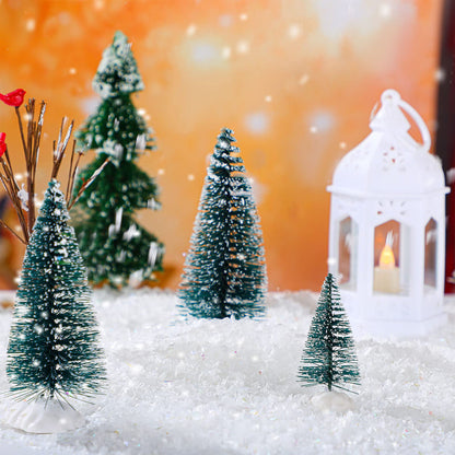 Hungdao Christmas Fake Snow Decoration Winter Faux Snow for Crafts Glitter Twinkles Snowflakes Powder Filler Sparkly White Artificial Snowflakes for Xmas Village Globe Christmas, 3.8 Ounce