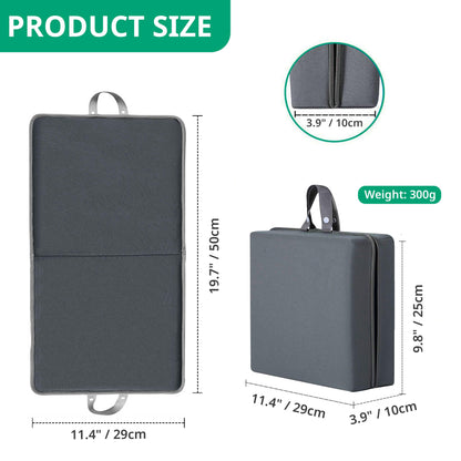 ECODESEO Extra Thick Kneeling Pad, Bath Kneeler Pad, Garden Kneeling pad for Women, Water Resistant Memory Foam Cushioning for Yoga, Bathing, Physical Therapy, Prayer Pillow, Dark Gray, Medium