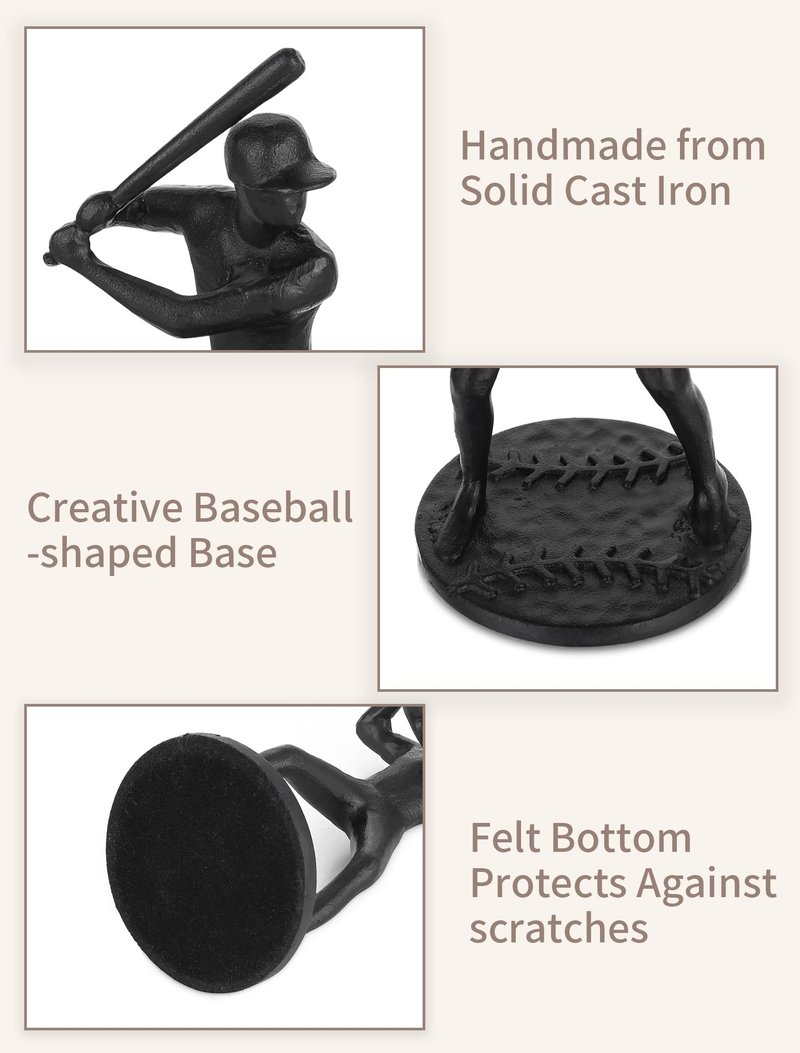 Sziqiqi Baseball Gifts for Men: Gifts for Baseball Players Lovers Coasch Teen Fans - Sport Themed Gift for Valentines Day Birthday Christmas - Baseballs Themed Figurine for Man