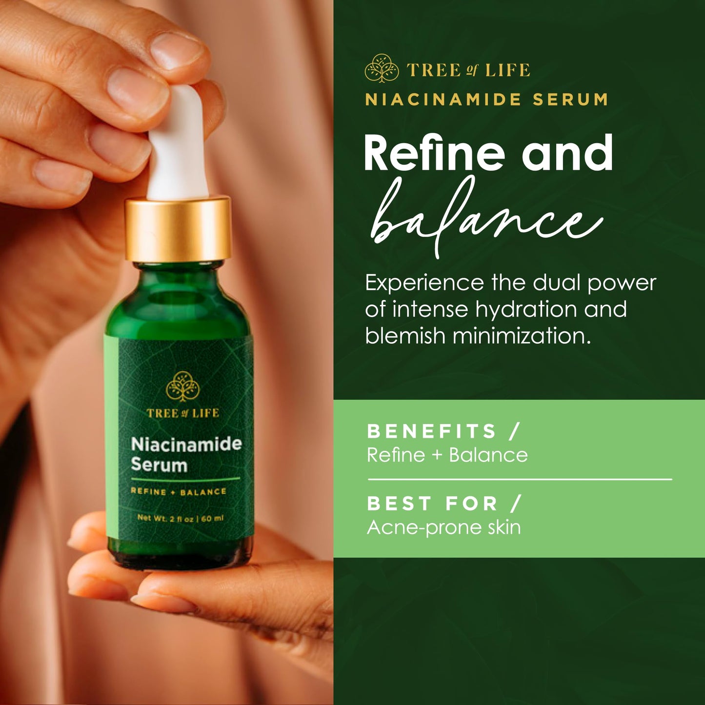 Tree of Life Beauty Facial Skin Care Set, Brightening, Firming, Hydrating, Dry Face, Dermatologist Tested - Trio Power Kit, Vitamin C, Retinol and Hyaluronic Acid, 3 count of 1 Fl Oz