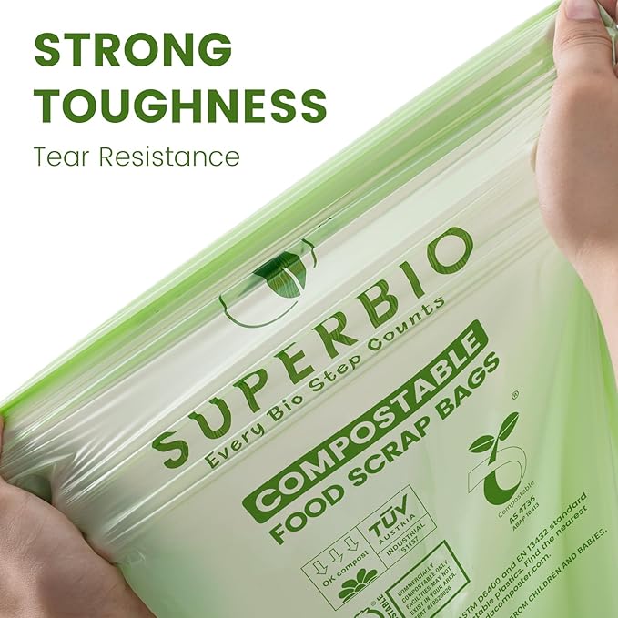 SUPERBIO 2.6 Gallon Compostable Bags