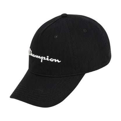 Champion Ameritage Dad Adjustable Cap, Black Big Logo, One Size