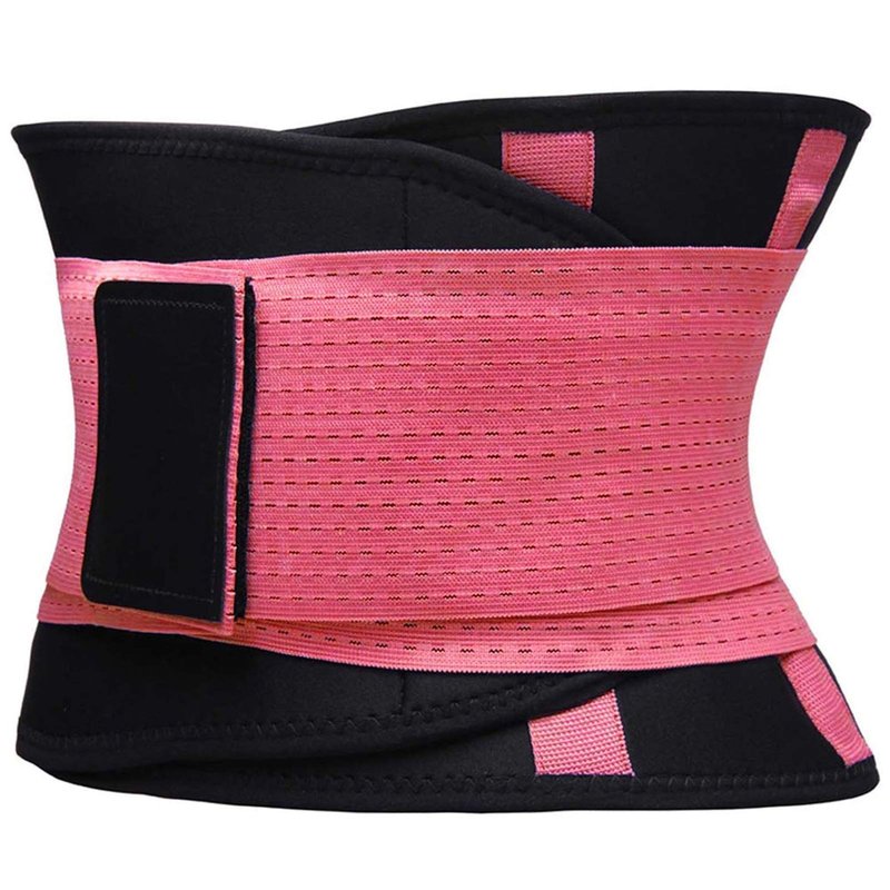 VENUZOR Waist Trainer Belt for Women - Waist Cincher Trimmer - Slimming Body Shaper Belt - Sport Girdle Belt (UP Graded)(Pink,Small)