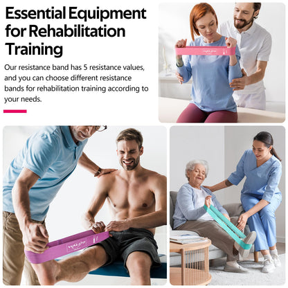 Fabric Resistance Bands for Working Out - Exercise Bands for Women Men,Non-Slip Booty Bands for Legs,Thigh Glute Bands for Workout,Fitness Bands for Yoga, Pilates, Physical Therapy and Home