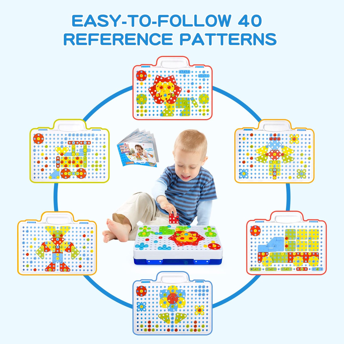 SHAWE 3D Take Apart Toy for 3 4 5 6 Years Old Boys Girls Gifts – Creative Construction Toys Kit – Puzzles Assembly DIY Play Set with Storage Box
