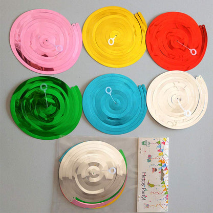Hanging Spiral Swirl Decorations, Ceiling Decoration for Birthday, Graduation, Holiday Celebration Supplies Supper Longer 74cm/Pcs with Hook &Hem Decorative Hole -12 Pcs (Purple1)