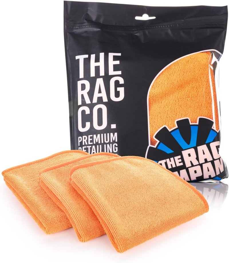 Premium FTW Microfiber Cleaning Towels - Streak-Free & Scratchless | 16" x 16", Orange, 3-Pack