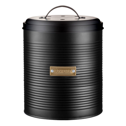 Typhoon Otto Black Compost Caddy 2.5 Litre