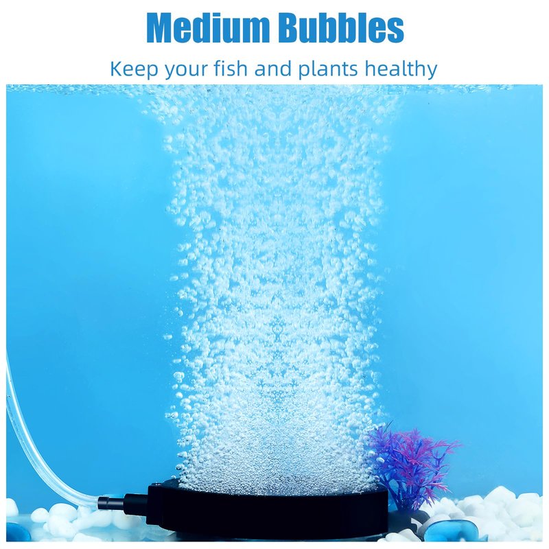 AQUANEAT Aquarium Air Stone Disc 4 inch, Aerator Bubble Diffuser, Air Pump Accessories Airstones for Aquariums, Fish Tanks,Hydroponics,and Ponds