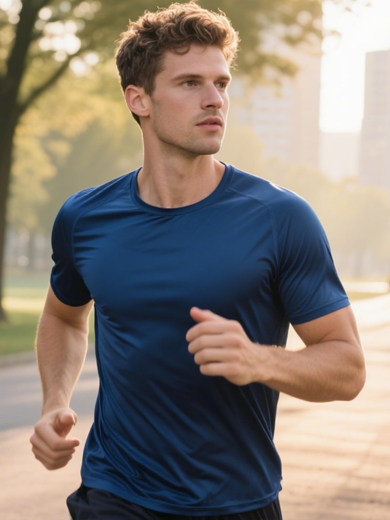 CuterzClub Mens Moisture Wicking Shirts 5 Pack Gym Casual Summer Quick Dry Fit Work Athletic Tee Running Out Fitted Short Sleeve Hiking Performance Elastic Lightweight (Multipack 14, L)