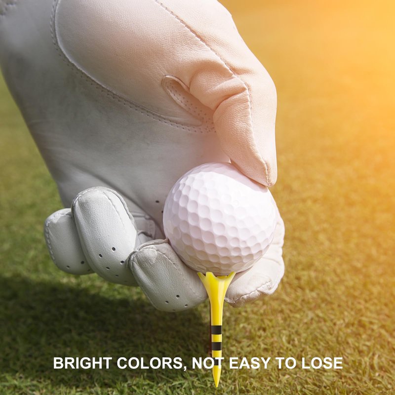 Full Choice Plastic Golf Tees 100 Pack 2-3/4", Enhanced Durability & Stability, Engineered to Minimize Friction and Side Spin
