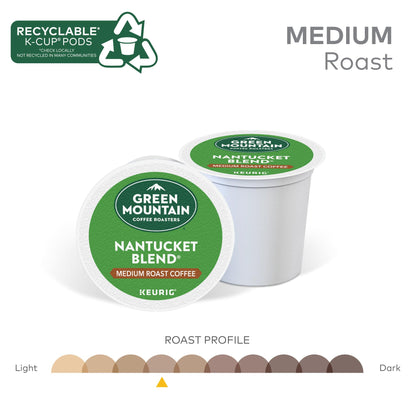 Green Mountain Coffee Roasters Nantucket Blend Keurig Single-Serve K-Cup Pods, Medium Roast Coffee, 96 Count