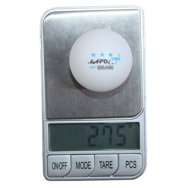 MAPOL 100 Pack White 3-Star Table Tennis Balls Advanced Training Ping Pong Ball