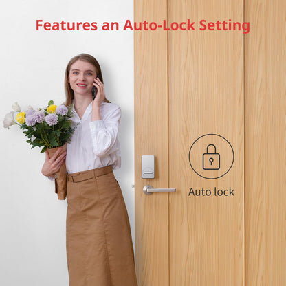 SwitchBot Smart Lock WiFi, Keyless Entry Door Lock, Smart Door Lock Front Door, Electronic Smart Deadbolt, Fits Your Existing Deadbolt in Minutes,Great for Airbnbs, Vacation Rentals and More