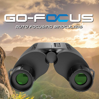 Go-Focus Compact Binoculars for Adults & Kids | Small Travel Binoculars For Bird Watching & Hunting | 10x25 BAK4 Prism | Lightweight & Waterproof | Carry Case & Neck Strap | Range 20m - 1000m | Mahauk