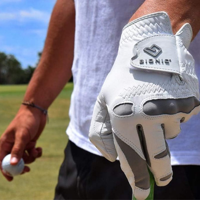Bionic Men's Performance Grip Pro Premium Leather Golf Glove (Medium/Large, Right)