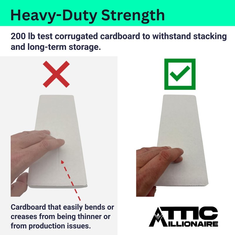 Attic Millionaire (5 Pack) 400-Count Trading Card Storage Box - MADE IN THE USA - Responsibly-Sourced - Trading Card Storage Box for Sports Cards, PTCG, MTG, and other Gaming Cards