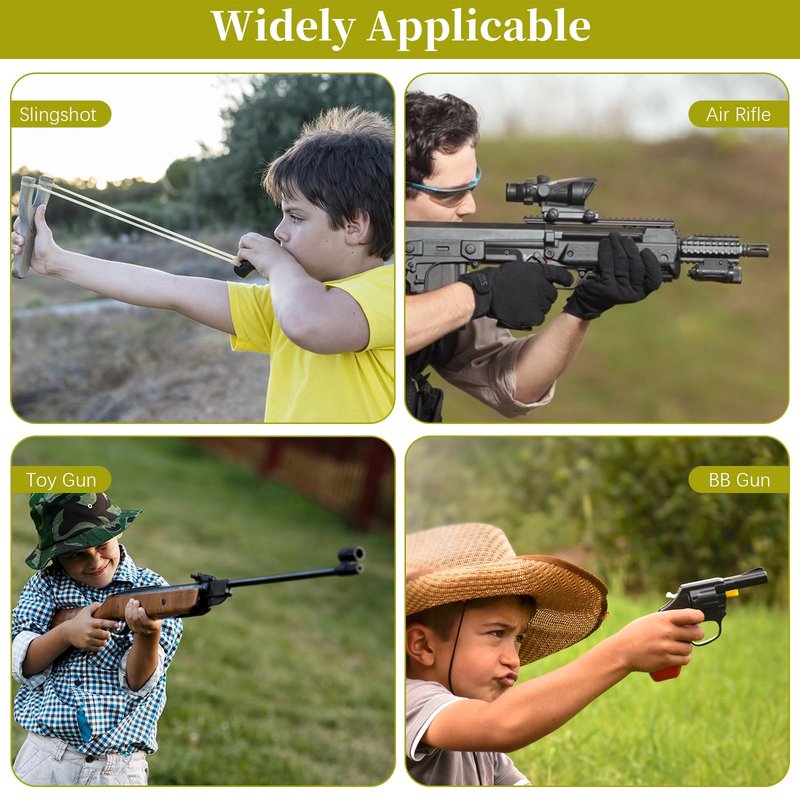 Danoib BB Gun Targets, Metal Spinning Shooting Targets with Auto Reset - Deer, Bird, Turkey, Wild Boar Silhouette for Air Rifles, BB Guns, Slingshots, Backyard Training (4 Pack)