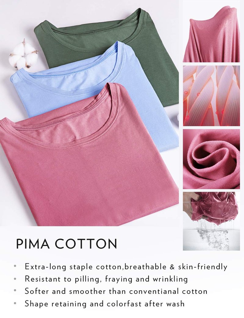 CRZ YOGA Pima Cotton Relaxed Crop T-Shirts for Women - Workout Athletic Gym Casual Short Sleeve Shirts Loose Crewneck Tops Navy Small