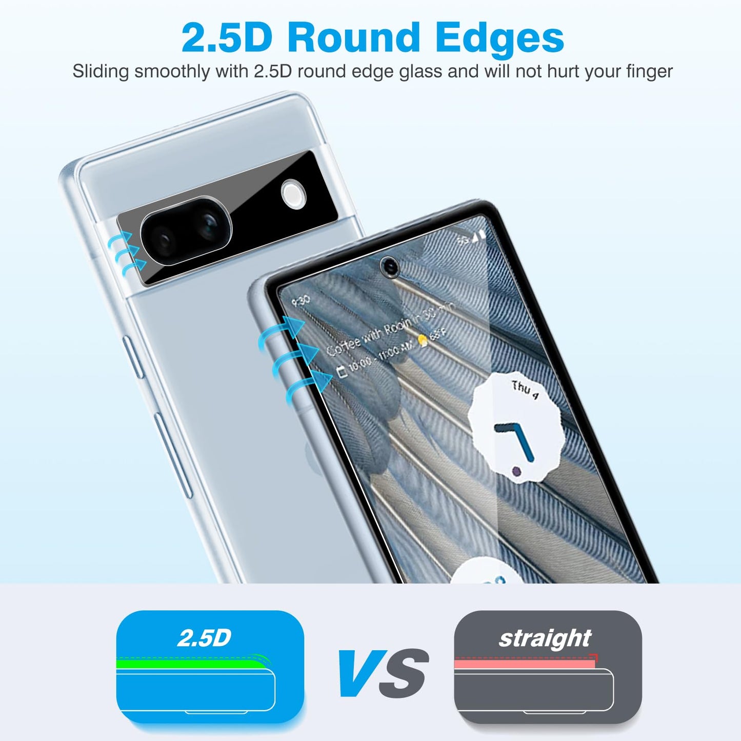 OMOTON 3+2 Pack for Google Pixel 9 Pro XL Screen Protector 6.8 Inch, 3 Tempered Glass Film & 2 Camera Lens Protector, Bubble-free, HD Clear, Not for 9 Pro/ 9