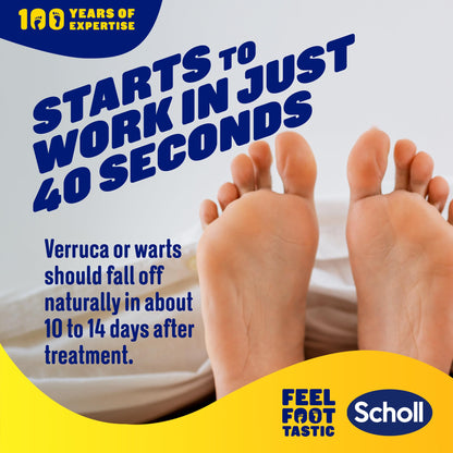 Scholl Verruca & Wart Complete Freeze Remover Kit, 80ml - Verucca Freeze Treatment for Effective Wart and Verucca Removal, 1 Pack