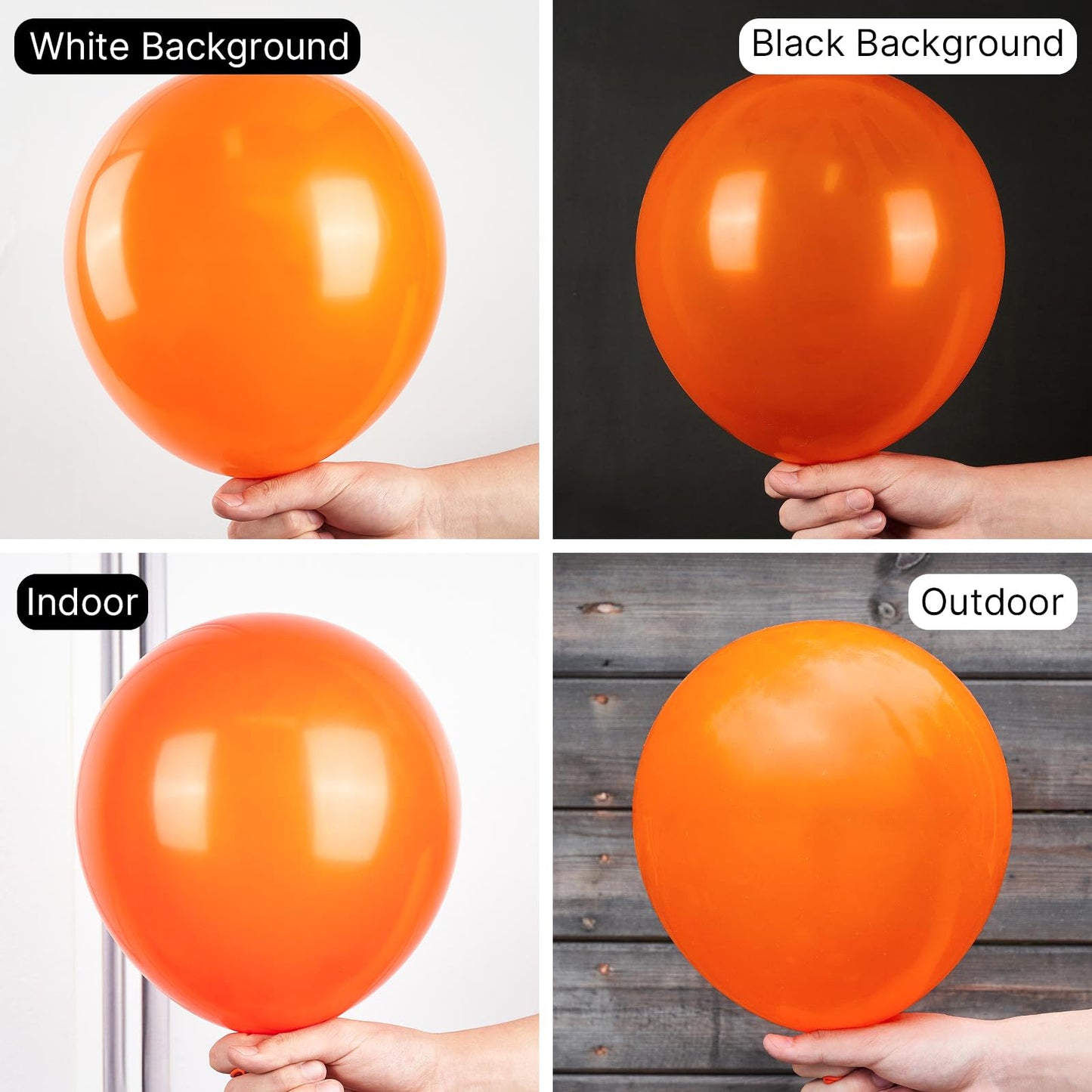 PartyWoo Balloons - 100pcs Pumpkin Balloons (12, 10, 5 Inch) Orange & Yellow, Different Sizes, Birthday, Thanksgiving & Halloween Decoration Kit