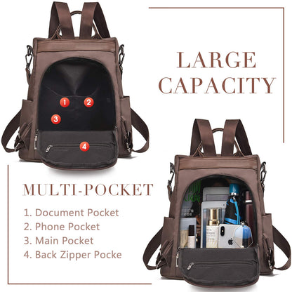 Charmore Women Backpack Ladies Rucksack Waterproof Nylon School bags Anti-theft Daypack Shoulder Bags
