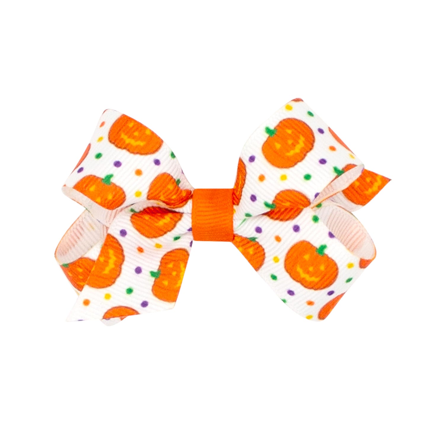 Wee Ones Girls' Halloween Themed Fall Color Hair Bows and Hair Accessories, Clips, Hairbands, and More, Mini, Dot