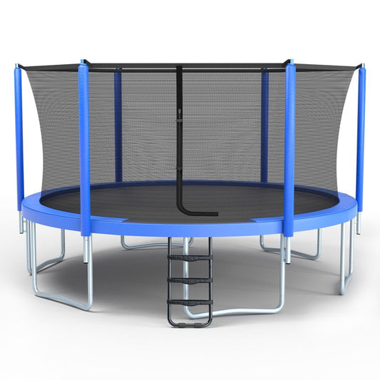Skybound AiryBounce 16ft Trampoline Recreational Trampolines with Enclosure Outdoor Trampoline for Kids and Adults with Safety Net and Spring Padding