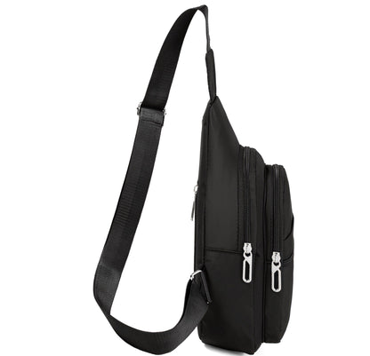 Small Sling Backpack Crossbody Sling Bag for Women, Chest Bag Daypack Fanny Pack Cross Body Bag for Outdoors Hiking Traveling - Black