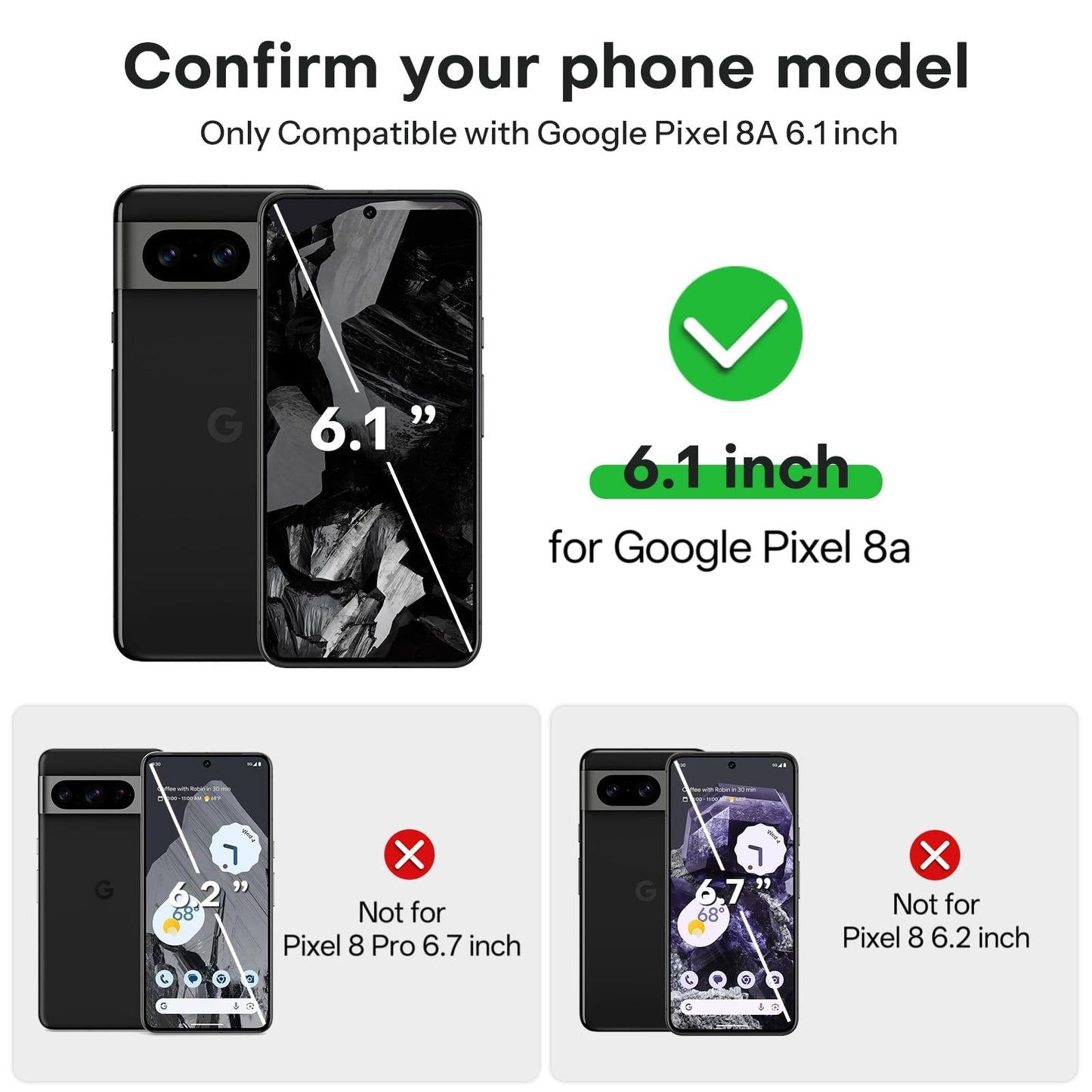 OMOTON 3+2 Pack for Google Pixel 9 Pro Screen Protector, 3 Pack Tempered Glass Screen Protector & 2 Pack Camera Lens Protector for Pixel 9 Pro 2024 6.3-inch, Case Friendly (Not for Pixel 9/9 Pro XL)