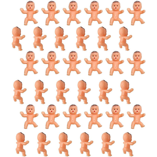 36pcs Mini Plastic Babies for Baby Shower, ice Cube Game, Party Decorations, Baby Toys