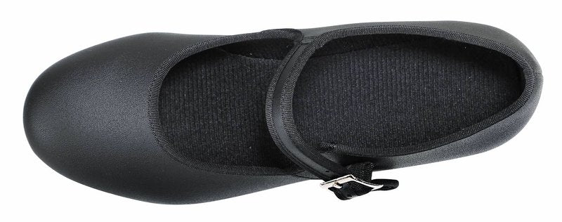 Linodes Unisex PU Leather Easy Strap Tap Shoe Dance Shoes for Women and Men's Dance Shoes-608-1-Black-4M
