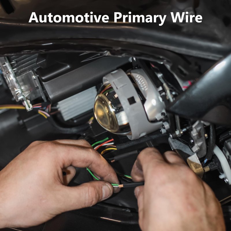 12 Gauge Wire (2-Pack Red/Black Each 25 FT), 12AWG CCA, Low Voltage Automotive Primary Harness Wire for Battery, Car Audio, Remote Trailer, Security Alarm, Hook Up Electrical Wires for DIY DC