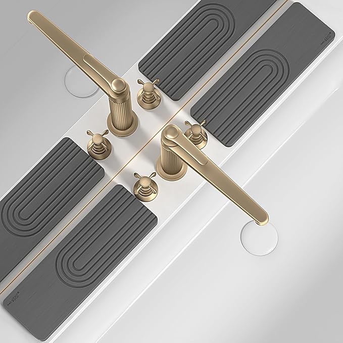 Faucet Mat for Kitchen Sink, Diatomite Stone Drying Sink Protectors, Bathroom
