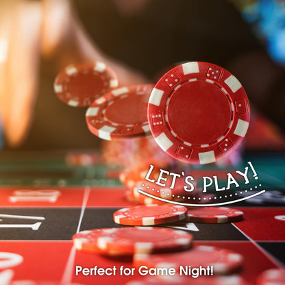 CHH Poker Casino Dice Style Chips Set (100 Piece), 11.5 gm