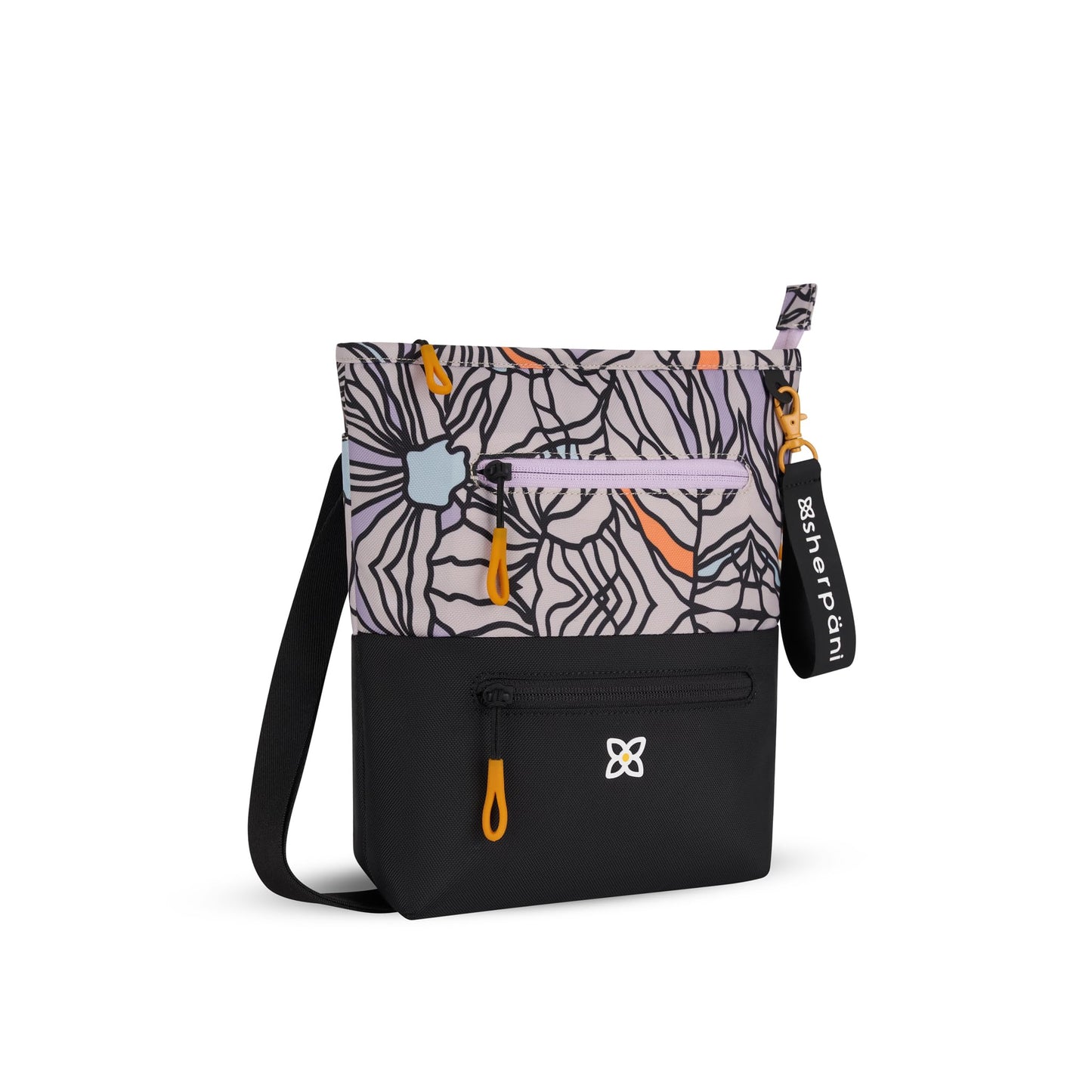 Sherpani Sadie, Nylon Crossbody Bag, Lightweight Shoulder Bag, Travel Cross Body, Crossbody Purse for Women, RFID Protection, Removable Coin Purse, Travel Gift (Chromatic Classic)