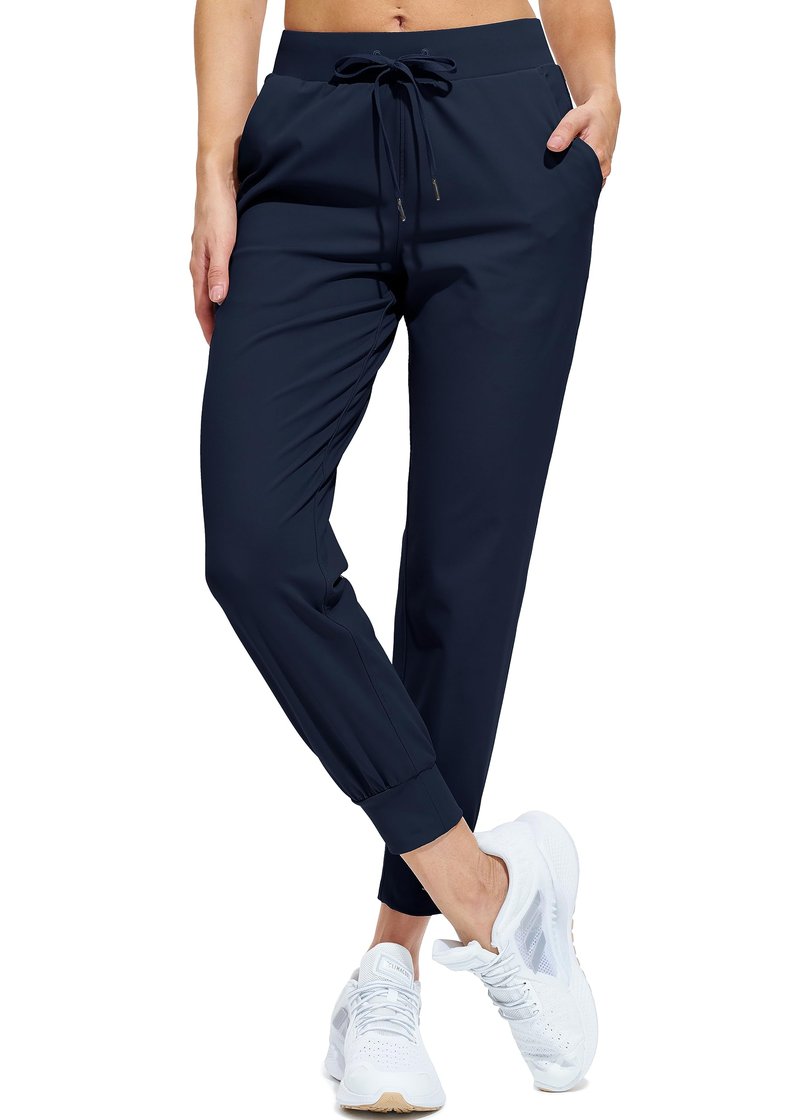 Libin Joggers for Women Tall/Regular/Petite Dance Sweatpants Athletic Workout Trousers Pants Tapered Casual Teacher Yoga Pants for Running Golf Work Cloths, Navy XS