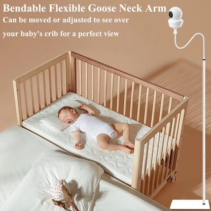 Derebir Baby Monitor Floor Stand Holder Compatible with Babysense ‎V43_2CAM and MaxView 2CAM Camera Baby Flexible Baby Monitor Mount Stand(68.8 inch)