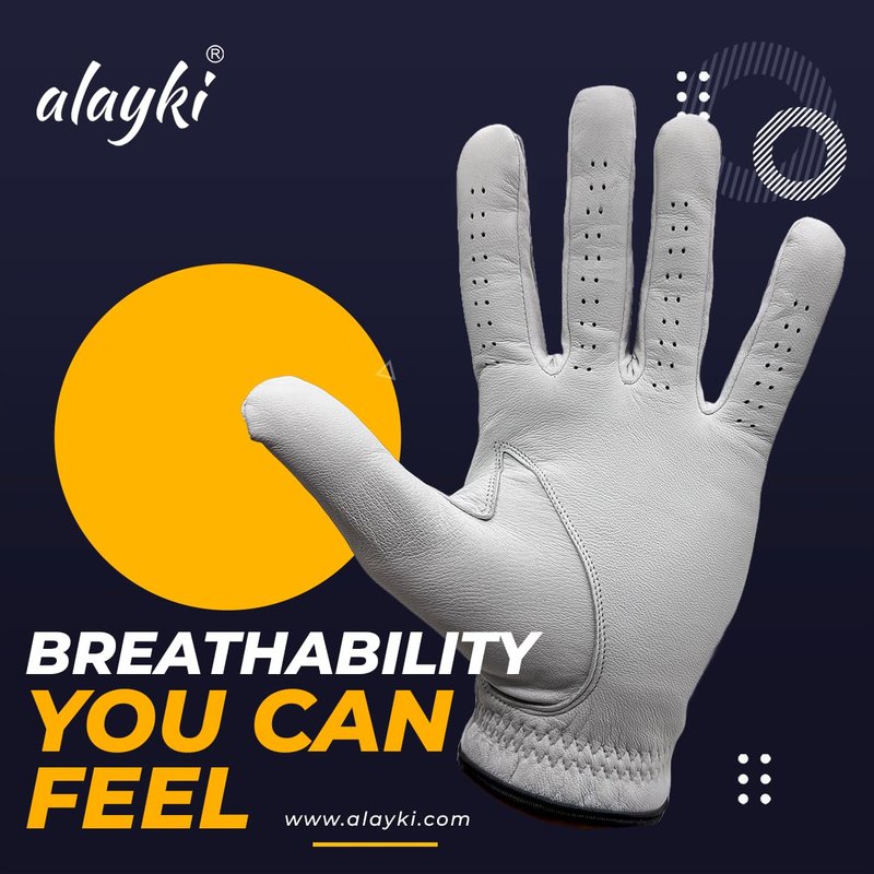 Premium Golf Glove for Left Hand - 100% Natural Sheep Leather - Superior Grip & Comfort - Lightweight, Breathable, Durable - Ideal for Golfers of All Levels - Flexible Fit for Men & Women (Large)