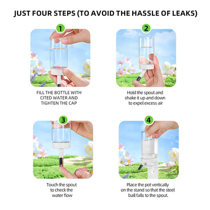 Marchul Hamster Water Bottle for Glass Tank, Guinea Pig Water Bottle with Stand/Holder Adjustable, No Drip Small Animal Water Bottles for Hamsters Leak-Proof (White, 120ml)